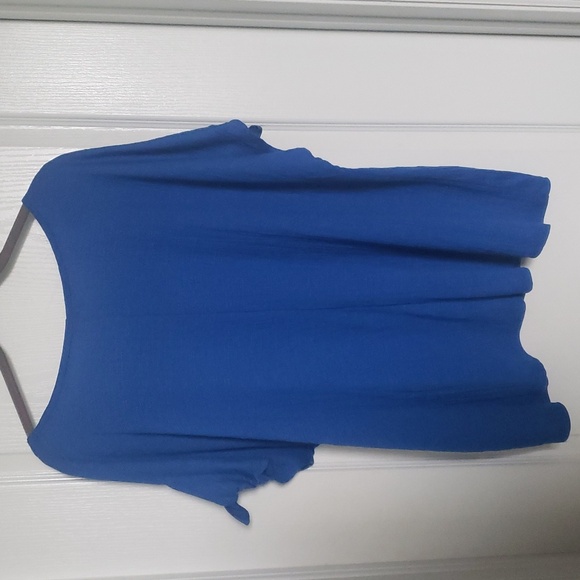 Max Studio London Neptune Blue Top - Women's Plus 3X NWT - Picture 7 of 9